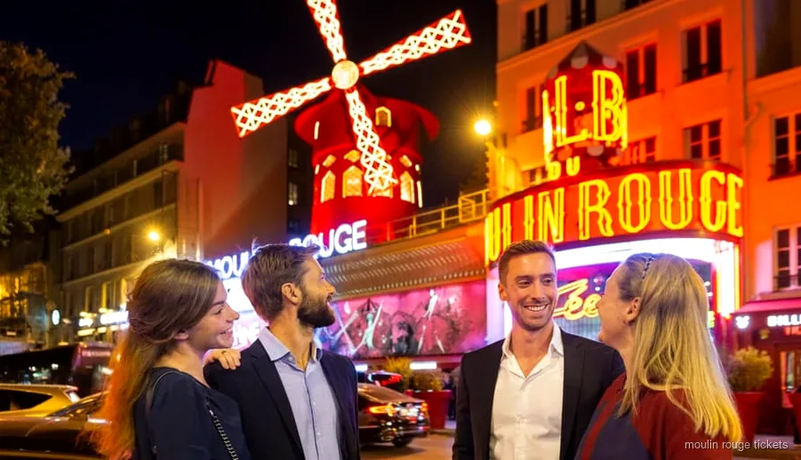 Biglietti per la serata combinata cena alla Torre Eiffel e spettacolo al Moulin Rouge a Parigi