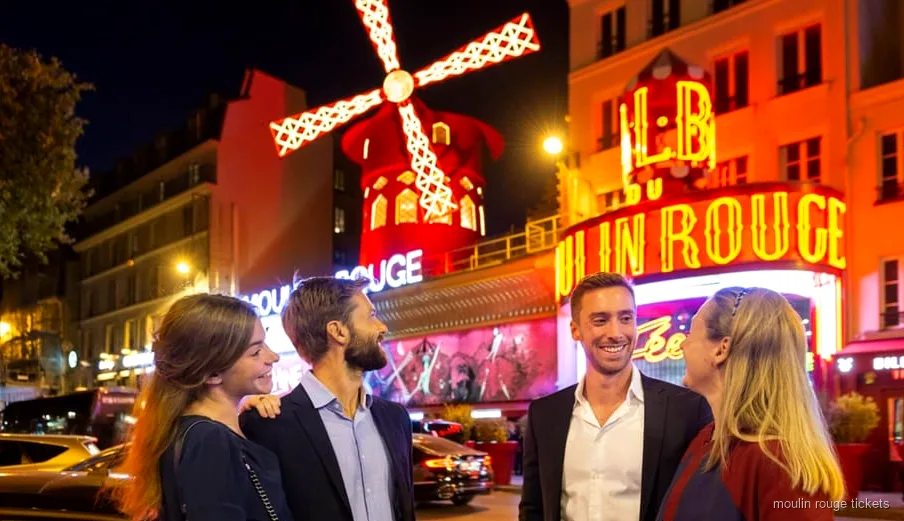 Pakiet kolacji przy wieży Eiffla i spektaklu Moulin Rouge w Paryżu